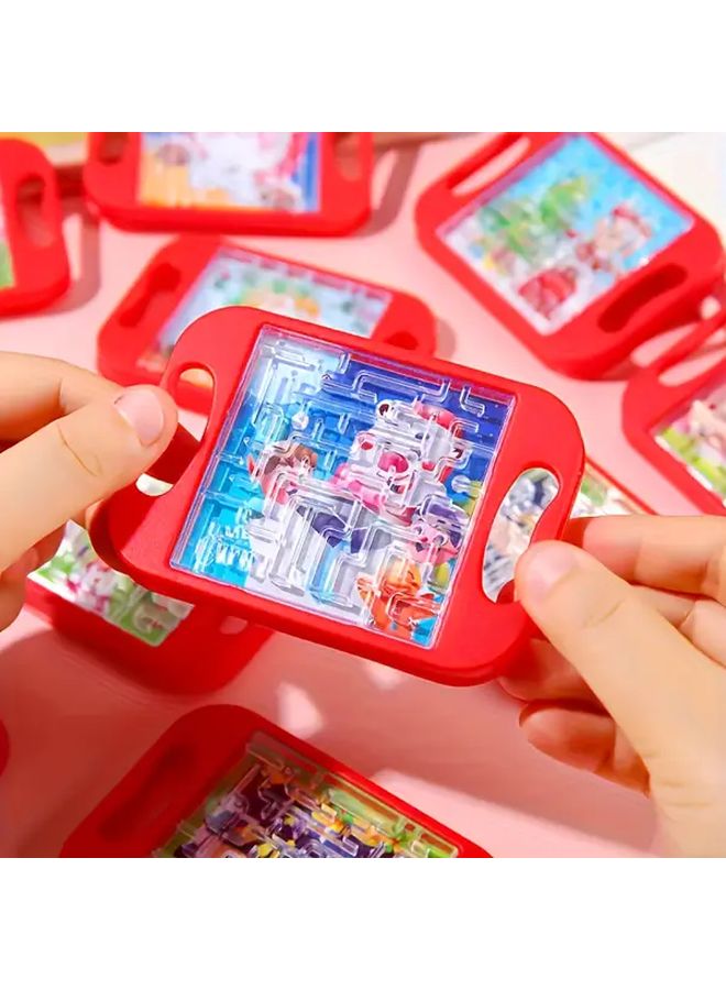 10Pcs Christmas Mini Palm Tree Walking Bead Maze Board Toys For Concentration - Image 4