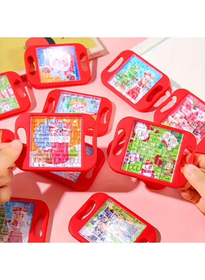 10Pcs Christmas Mini Palm Tree Walking Bead Maze Board Toys For Concentration - Image 2