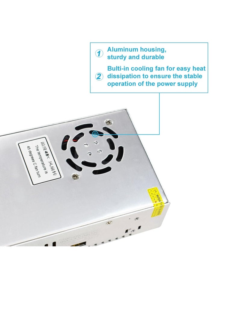 جوميز مزود طاقة محول 300 واط 5 فولت 60 أمبير وحدة طاقة عالمية 110 فولت / 220 فولت إلى 5 فولت محول طاقة منظم سائق LED محول تيار متردد إلى تيار مباشر محول لمراقبة CCTV راديو كمبيوتر شاشة - Image 3