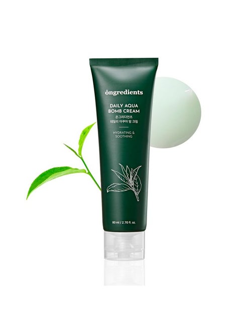 Green Tea Cooling Cream Water Gel Cream Hydrating Cream For Oily Skin 2.70 Fl Oz 1 Pc