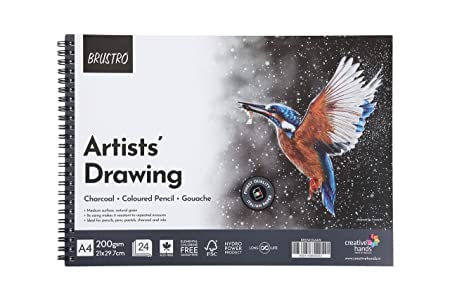 BRUSTRO Artists Soft Assorted Pastels Set of 48 with Drawing Pad A4 - Image 4