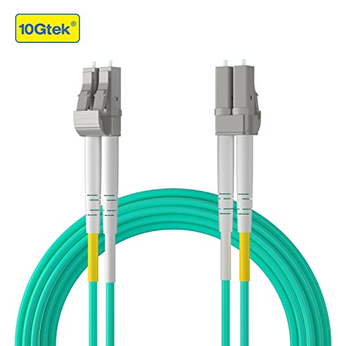 10Gtek Fiber Patch Cable - LC to LC OM3 10Gb/Gigabit Multi-Mode Jumper Duplex 50/125μm LSZH Fiber Optic Cord for SFP Transceiver, Aque, 3-Meter(9.8ft), 4-Pack - Image 3