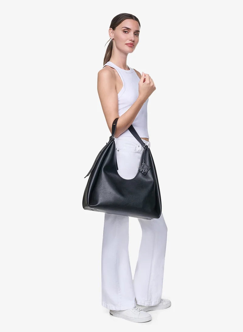 DKNY BLACK/SILVER Elicia Large Tote Bag for Women | Best Price UAE