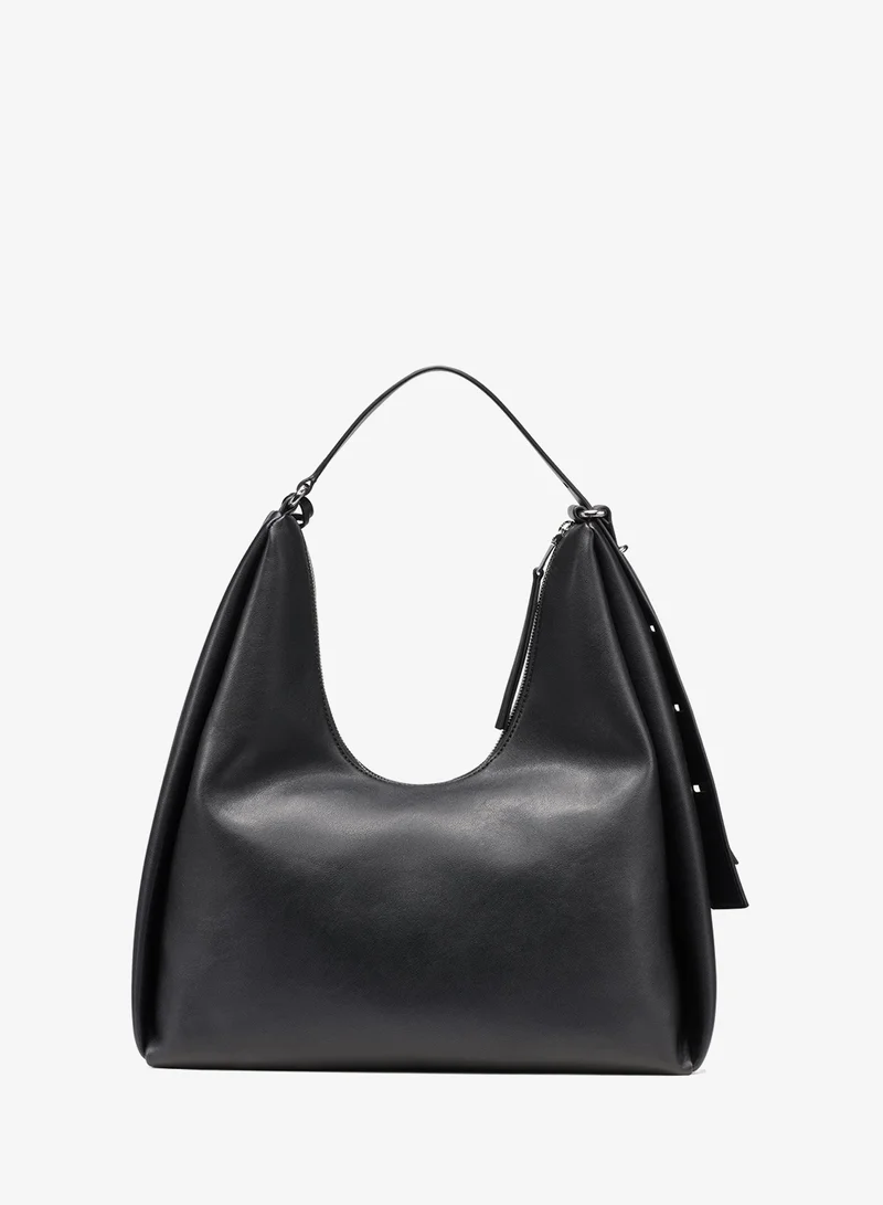 DKNY BLACK/SILVER Elicia Large Tote Bag for Women | Best Price UAE