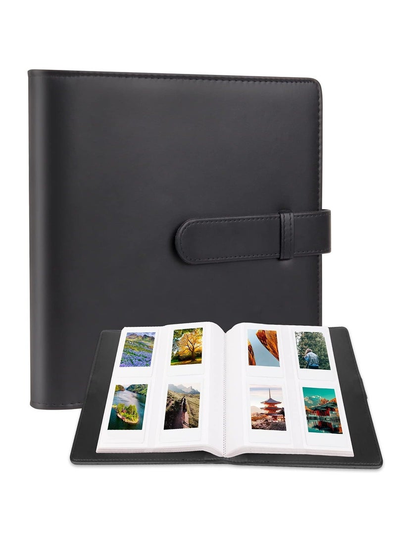 Captaintech 256 Photos Album for Fujifilm Instax Mini Camera Polaroid 2x3” Zink Pictures Photo Book 11 12 9 90 70 40 8 Instant For Film Black - Image 1