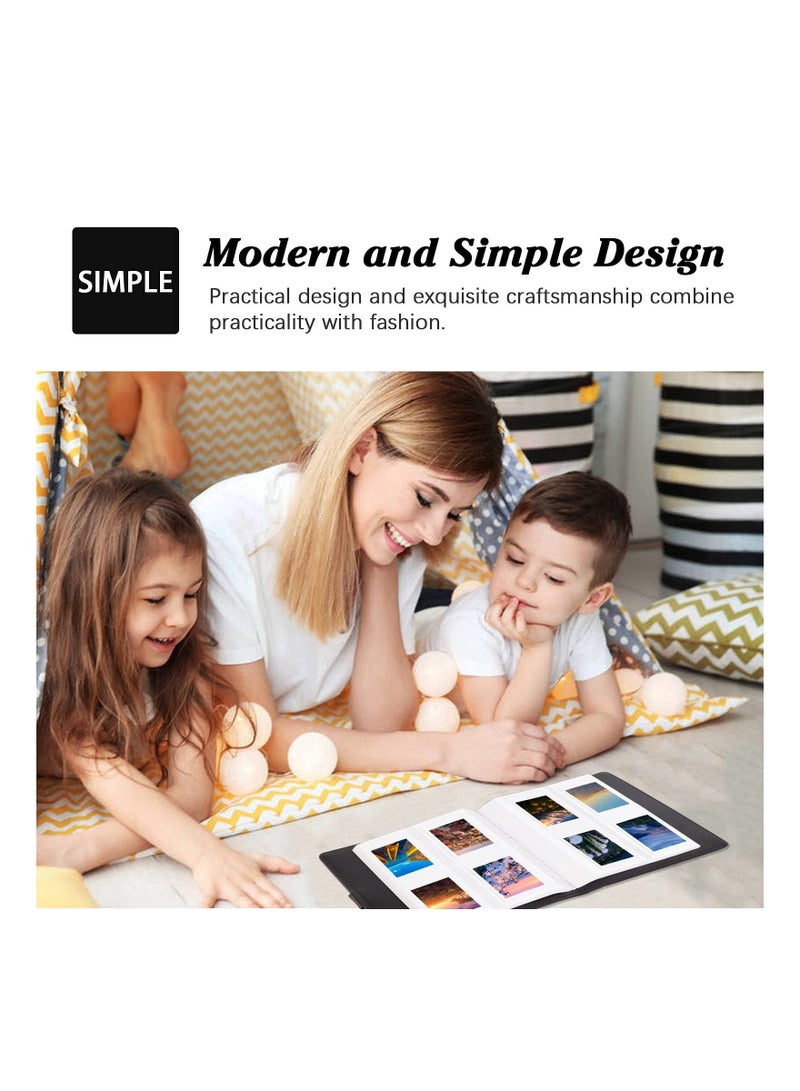 Captaintech 256 Photos Album for Fujifilm Instax Mini Camera Polaroid 2x3” Zink Pictures Photo Book 11 12 9 90 70 40 8 Instant For Film Black - Image 2