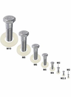 Generic Nylon Washer, Flat washer Plastic flat washer Flat gasket Round spacer washers Seal ring Spacer washer Washer round glat，for Industrial Fixings 500 Pcs  - Image 5