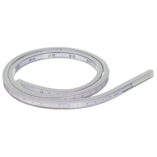 ALVIN - A1044-32, Truflex, Lightweight Aluminum Flexible Curve, Multipurpose Drafting Ruler for Drawing, Planning, and Design, Great for Students and Professionals - 32 Inches - Image 1