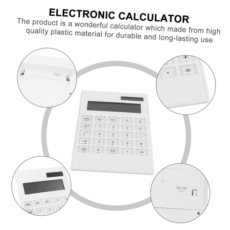 Solar Powered Calculator Portable Lightweight for Office Students Accounting Daily Use - Image 3