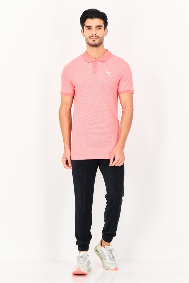 PUMA Men Slim Fit Short Sleeve Outdoor Polo Shirt, Red - Image 3