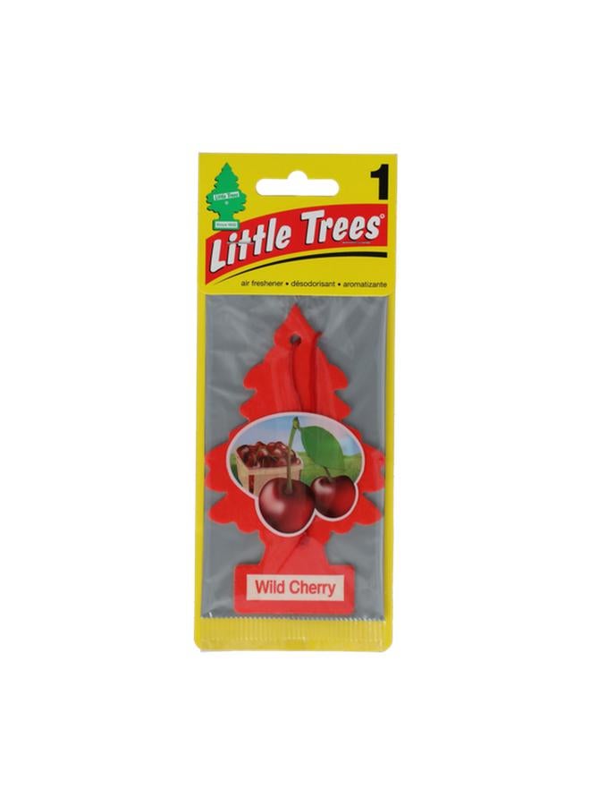 ليتل تريز بطاقة تعليق معطر جو تقليدي من الكرز البري يدوم طويلاً باللون الأحمر U1P-10311 - Image 1