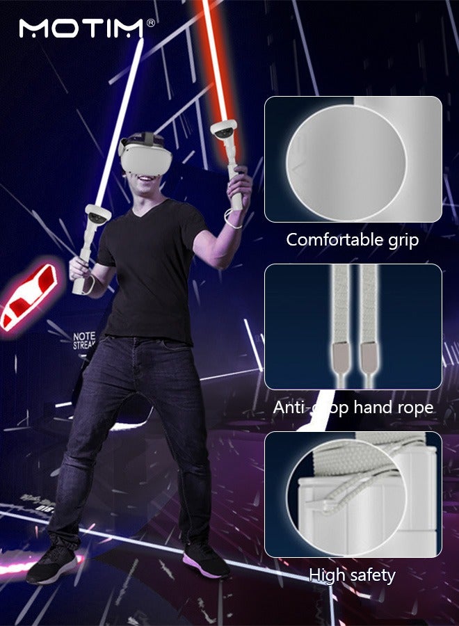 Motim VR Game Handle Accessories for Oculus Quest 2 Controllers Handles Extension Grips for Playing Beat Saber VR Golf Club Attachment Compatible with Playing Golf or First Person Tennis  - Image 4