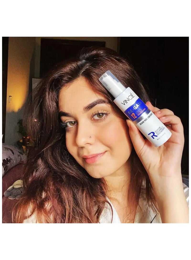 VINCE Leave-In Hair Cream – Nourishes Hair with 12 Premium Oils – Reduces Hair Fall & Thinning – Strengthens Hair Strands & Scalp – Adds Smoothness & Shine – Non-Greasy - Paraben-Free, 80ml - Image 4