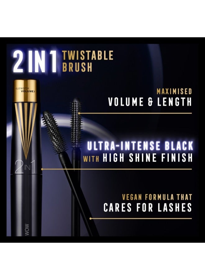 Max Factor ماستر بيس ماسكارا 2 في 1 لاش واو - 003 - أسود منتصف الليل، 7 مل - Image 5