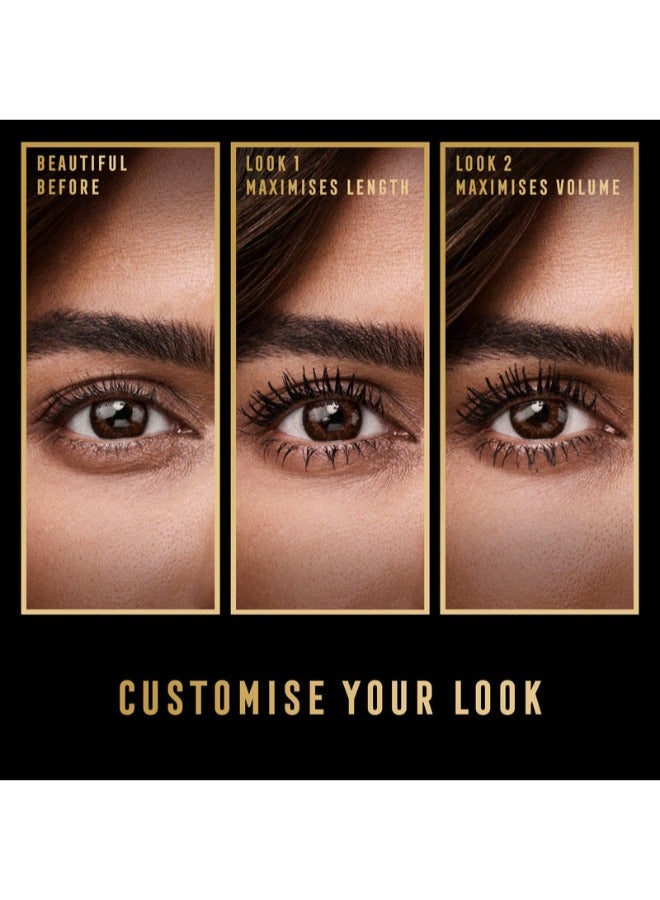 Max Factor ماستر بيس ماسكارا 2 في 1 لاش واو - 003 - أسود منتصف الليل، 7 مل - Image 4