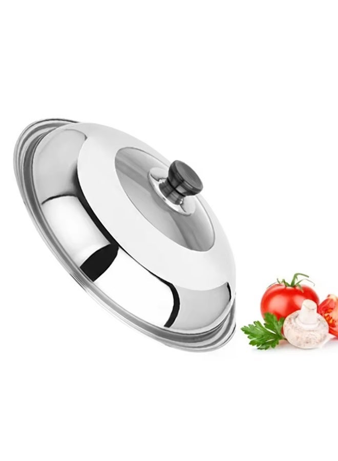 Wok Lid Pot Lid Combined Vegetable Cover 32CM Kitchen Supplies Pot Lid Stainless Steel 32CM Kitchen Accessories - Image 3