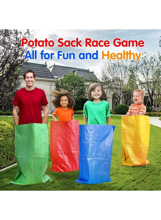 Abnaok 20PCS Outdoor Games Potato Sack Race Bag, 3-Legged Race Bands, with Egg and Spoon Race Lawn Games for Outside Backyard Field Day Birthday Party Games for Kids and Adults. - Image 2
