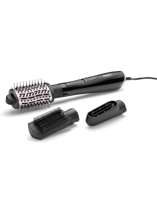 بيبي ليس 1000W 3-in-1 Air Style Smooth Hot Air Hair Style Brush 18.5 x 35 x 9 cm BABAS128SDE Black - Image 1