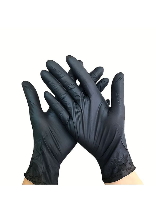 Pink Disposable Nitrile Gloves Size L 50 Pcs For Household Cleaning Pet Care Hair Dye - Image 3