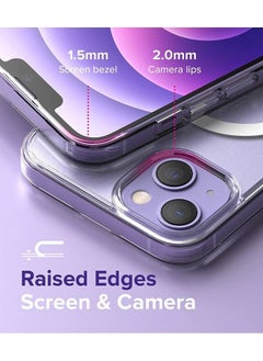 Houmt iPhone 14 Plus Cover Clear Magsafe Case Compatible with  Magnetic Accessories Yellow Resistant Anti Scratch Shockproof Slim Case Cover  - Image 2
