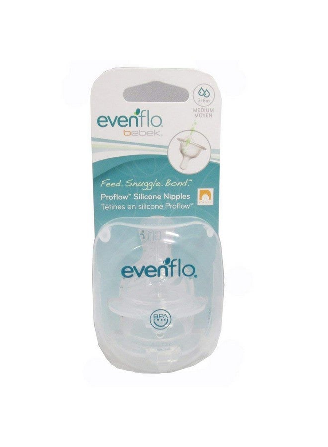 Evenflo Bebek Baby Bottle Nipple, Medium Flow, BPA-Free