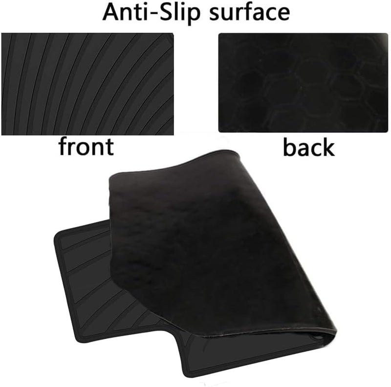 San Auto Custom Fit Rubber Car Floor Mats for Porsche Macan (2014-2019) - All Weather Heavy Duty Black - Image 2