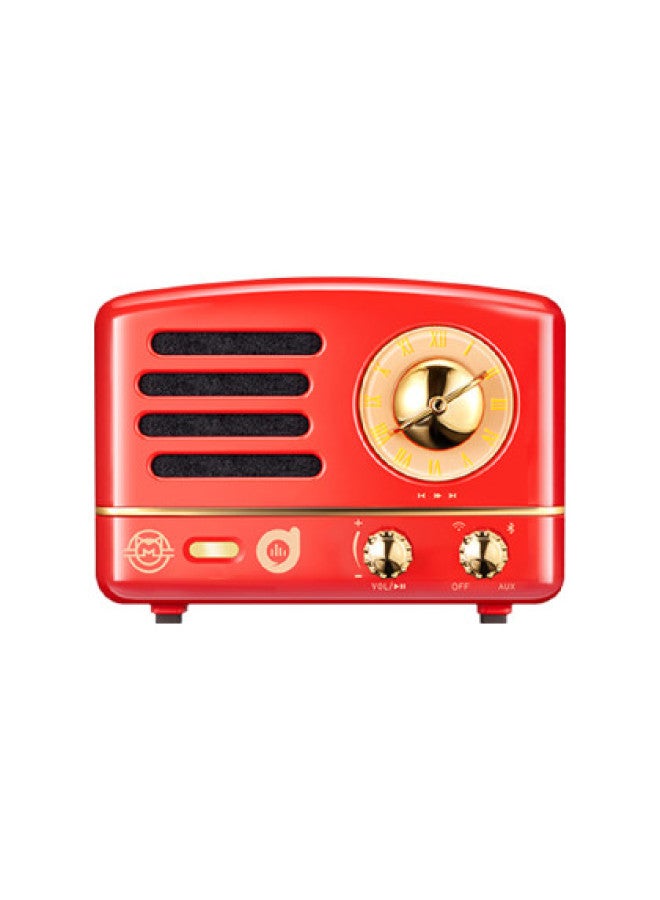 Wifi Wireless Portable Bluetooth Retro Mini Home Metal Subwoofer Exquisite Small Speaker - Image 1