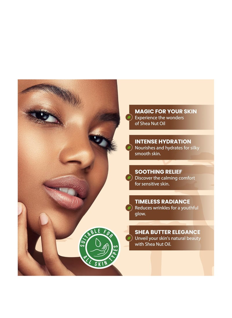 Plant Guru - African Shea Nut Butter Oil 16 fl. oz. 100% Pure Natural Skin, Face, Hair Growth And Moisturizer. DIY Body Butters, Lotions, Creams, Lip Balm And Soap Making. - Image 1