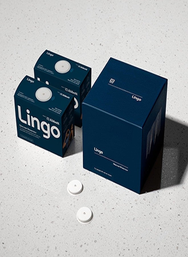 Lingo Continuous Glucose Monitor (CGM) & App (Pack of 2). Made by Abbott. Know the impact of what you eat. 1 Lingo biosensor lasts up to 14 Days*. Works with iOS and Android. US Only. - Image 2
