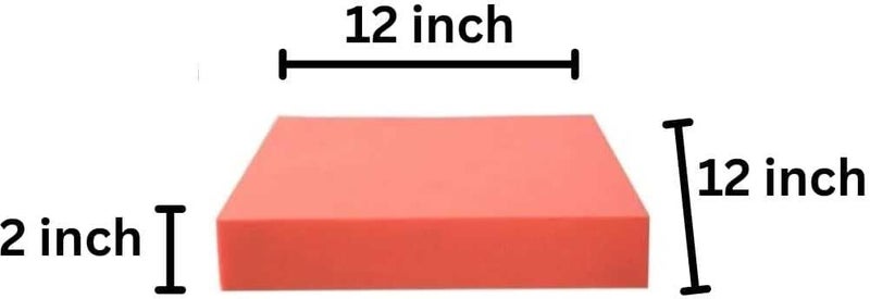 Xpression india PU Foam Sheet 32 Density for Cushions Chair Seat Yoga Meditation Seat 2 inch Single PU Foam Mattress L x W 12 inch x 12 inch - Image 2