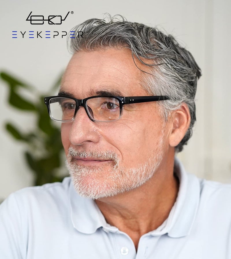 Eyekepper (Must Buy Both Eye) Black Clear-Left Eye +2.25 Reading Glasses with Different Strength for Each Eye - Image 2