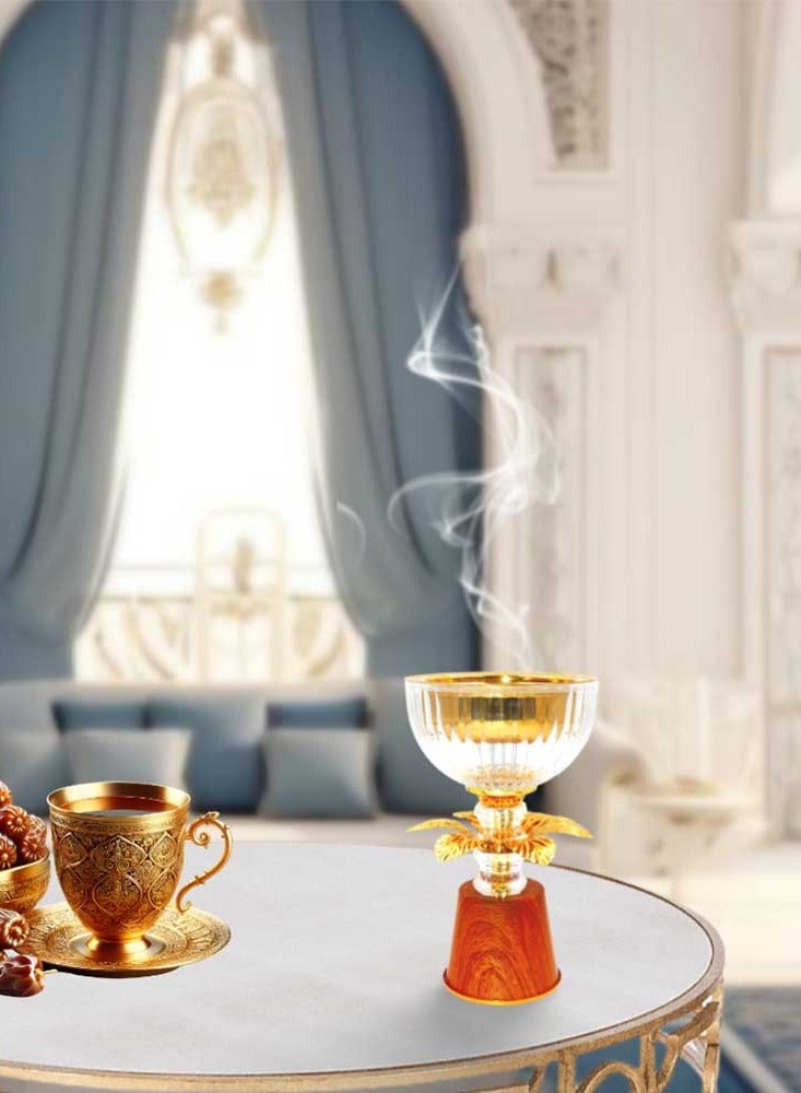 مبخرة بخور بتصميم أنيق مع حامل عود عربي للمنزل والمكتب - Image 4