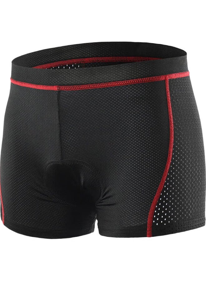 CAVALRY Cycling Underwear, Bicycle Shorts For Men And Women, Silicone Padded, Mountain Bike And Road Bike Shorts, Seat Cushion, Black And Red, Xxxl - Image 2