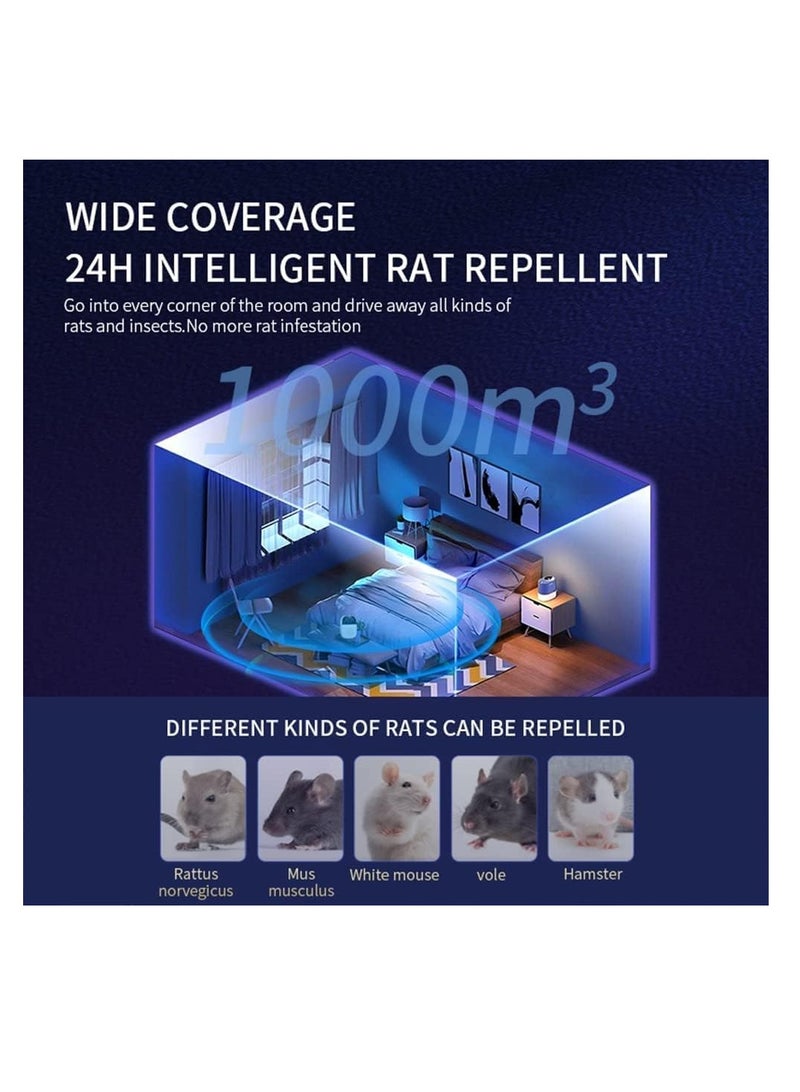 Generic Ultrasonic Pest Repeller Indoor Ultrasonic Repellent for Roach, Rodent Mouse Bugs Mosquito Mice Spider Electronic Plug in Pest Control-Mosquito Repellent Indoors Ultrasonic Repellers 2pcs  - Image 2