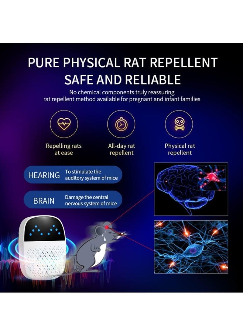 Generic Ultrasonic Pest Repeller Indoor Ultrasonic Repellent for Roach, Rodent Mouse Bugs Mosquito Mice Spider Electronic Plug in Pest Control-Mosquito Repellent Indoors Ultrasonic Repellers 2pcs  - Image 4