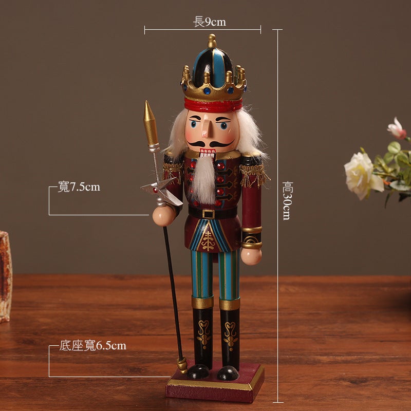 Creative European 30Cm Nutcracker Soldier Character Ornaments Home Decorations Living Room Wine Cabinet Artwork - Image 1