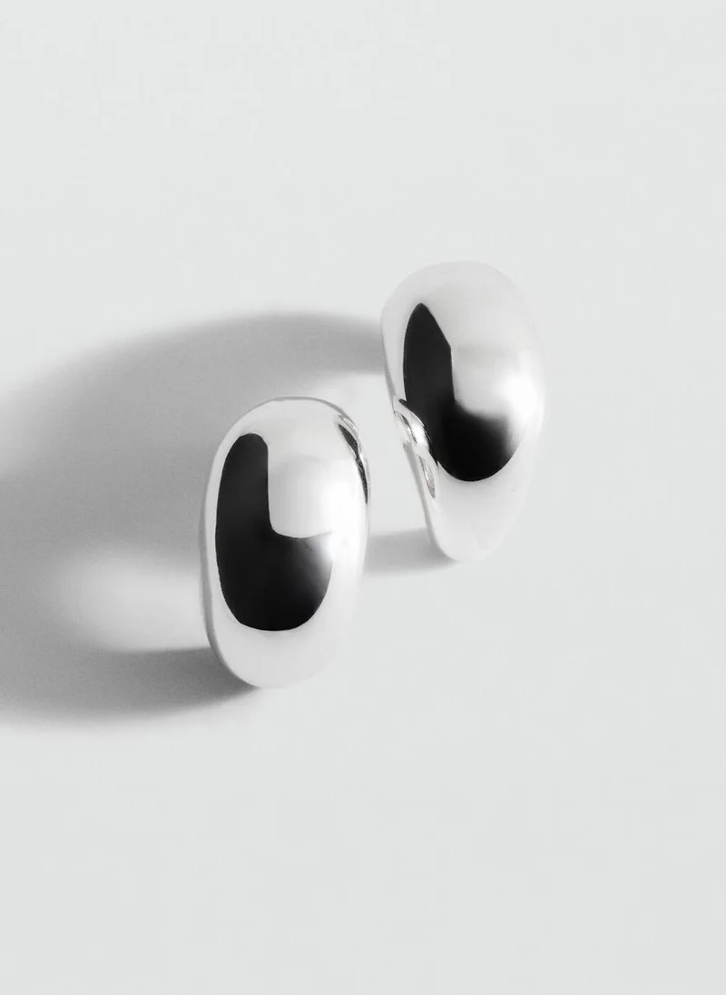 MANGO Volume Hoop Earrings