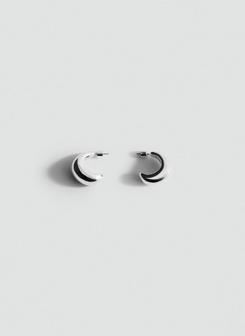 MANGO Volume Hoop Earrings  - Image 2