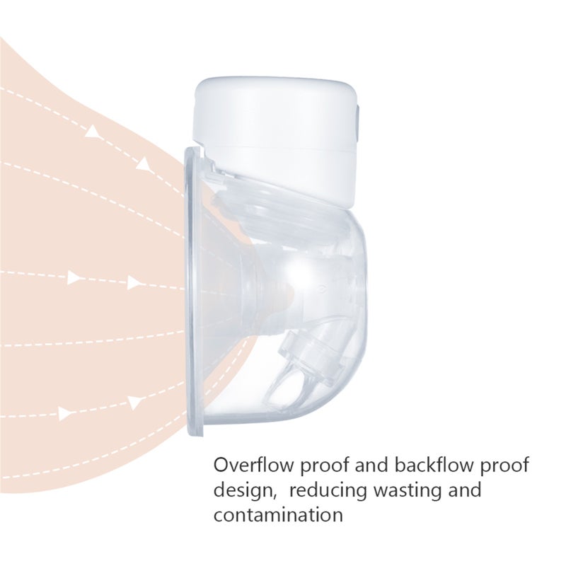 2-Pack Wearable Electric Breast Pump Silent Invisible Hands Breast Pump 2 Modes 9 Levels Adjustable with LCD Display Screen Intelligent Timing for Home Travel - Image 5