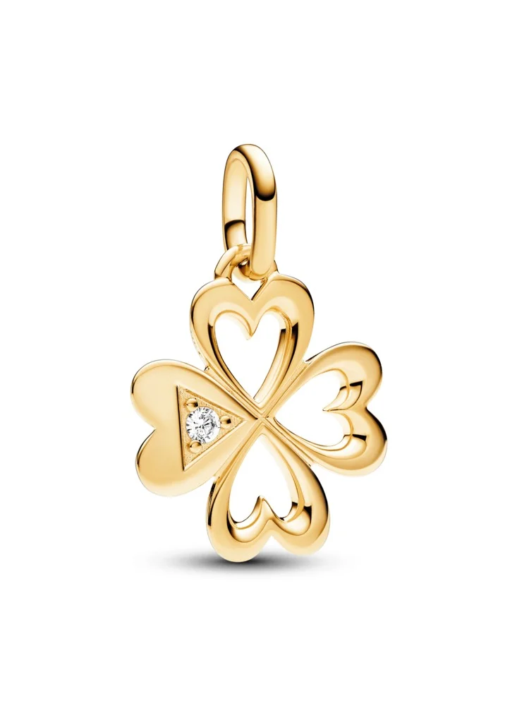 PANDORA Pandora ME Heart Four-leaf Clover Medallion Charm