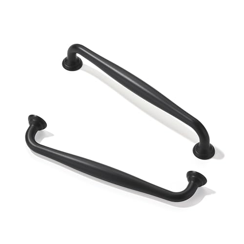 TUNNY 10 Pack Cabinet Handles-5"/128mm Screw Spacing Matte Black Furniture Hardware Handles for Kitchen Cabinets Bedroom Dresser Wardrobe Cabinet Pulls - Image 1