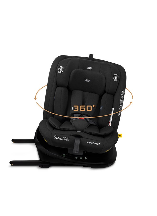 neobreez I-Vilo Swivel 360° Rotatable Convertible Baby Infant Toddler Car Seat, I-Size Ecer129, Isofix, Recline & Adjustable, Side Impact Protection, Memory Foam 0-12Yrs (40-150Cm/0-36Kg), Group 0+/1/2/4  - Image 1