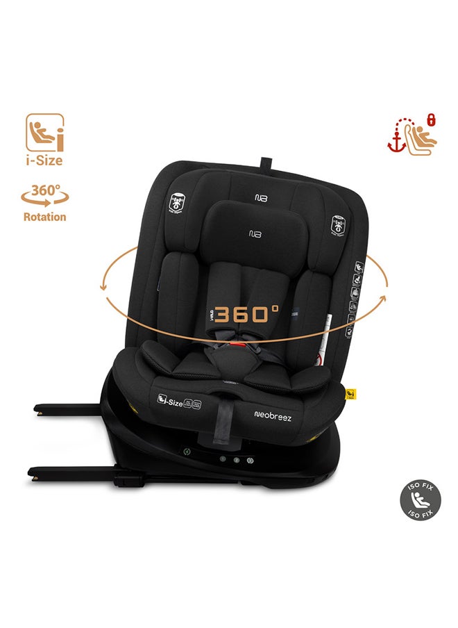 neobreez I-Vilo Swivel 360° Rotatable Convertible Baby Infant Toddler Car Seat, I-Size Ecer129, Isofix, Recline & Adjustable, Side Impact Protection, Memory Foam 0-12Yrs (40-150Cm/0-36Kg), Group 0+/1/2/4  - Image 2
