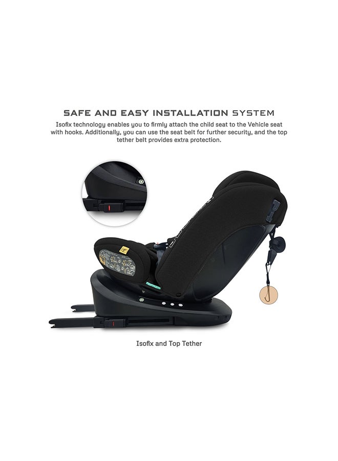 neobreez I-VILO 360° Rotatable ISOFIX All-in-1 Convertible Baby Toddler Kids Child Car Seat, I-Size ECER129,  Recline&Adjustable, Side Impact Protection, Memory Foam 0-12Yrs, 0-36Kg, Group 0+/1/2/3, 5 Point Harness - Image 4