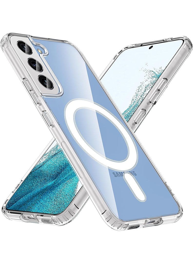 رفع القضية حافظة MagSafe شفافة ممتازة لهاتف S22 Plus [متوافقة مع MagSafe] حافظة هاتف شفافة نحيفة مضادة للاصفرار غطاء مغناطيسي واقي لهاتف S22 Plus 6.7 بوصة 2022 - Image 1