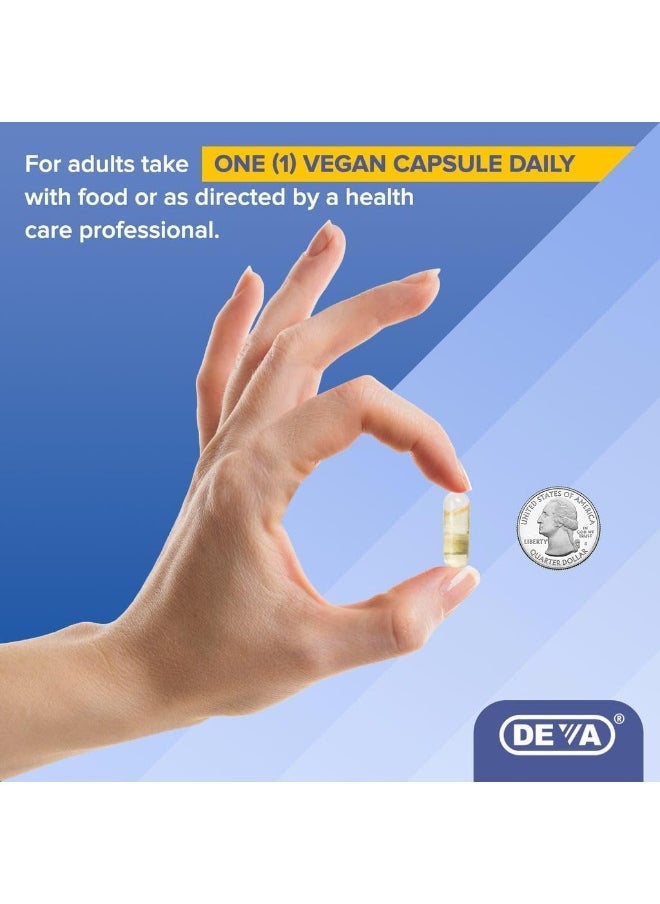 Deva Vegan Vitamins Vegan Borage Oil 500 Mg Vcaps 90-Count Bottle  - Image 3