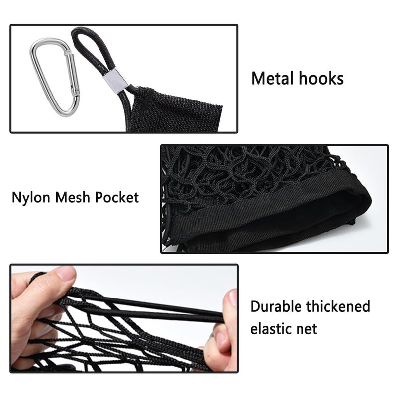 KIFIDAN 49" x 15.7" Truck Bed Organizer,Elastic Shrink Truck Cargo Net with 4 Metal Hooks Keep Truck Interior Tidy,Truck Bed Storage Hold Many Items Compatible with Chevrolet,Ford,GMC (XL 49"x15.7") - Image 5
