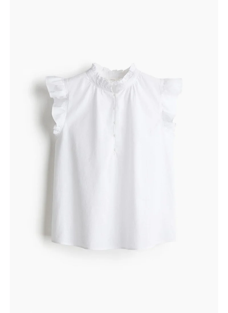 H&M Linen-blend blouse