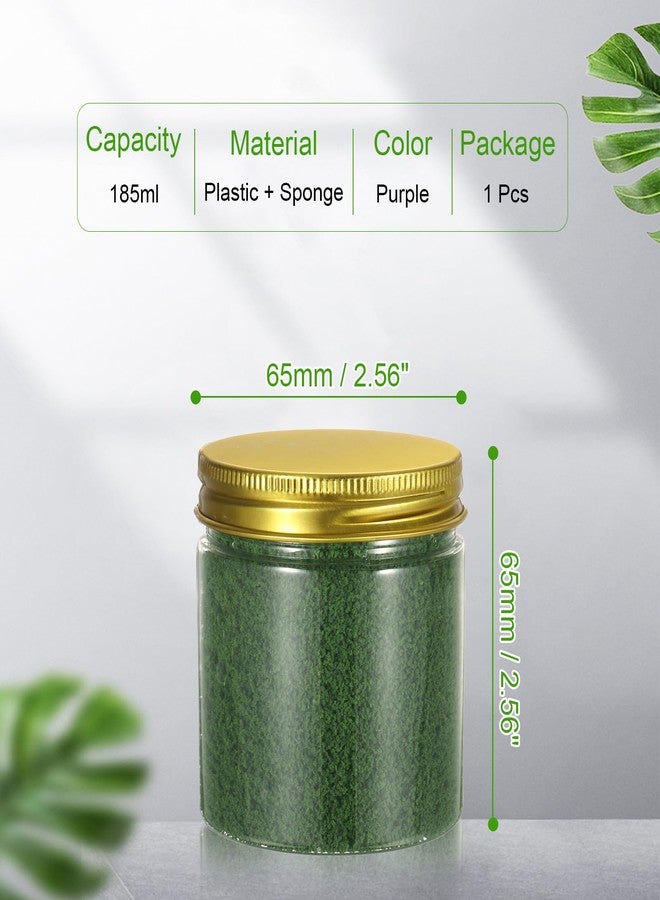 CoCud Model Grass Terrain Powder, 185ml Capacity, Fake Miniature Flower Grass Tree Sponge Dark Green - (Applications: DIY Dollhouse Fairy Garden Model Railway Landscape) - Image 2
