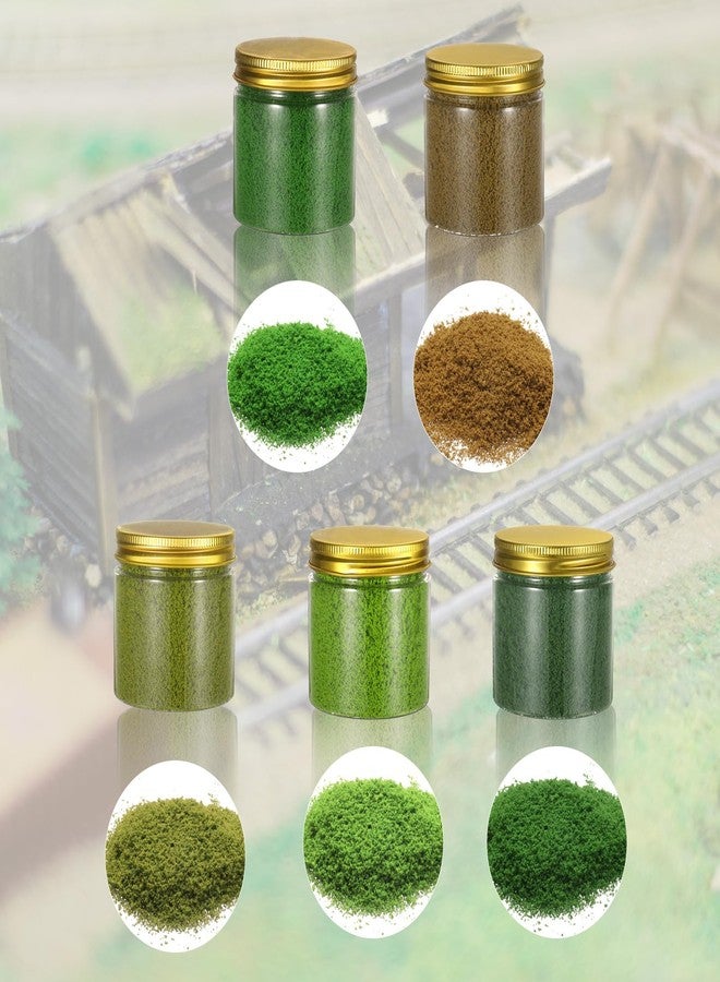 CoCud Model Grass Terrain Powder, 185ml Capacity, Fake Miniature Flower Grass Tree Sponge Dark Green - (Applications: DIY Dollhouse Fairy Garden Model Railway Landscape) - Image 4